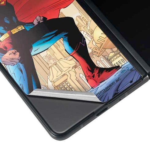 DC Comics Superman For Tomorrow Cover Art by Jim Lee Galaxy Z Fold4 5G Skin